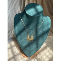 Celestial Sunburst Pendant Necklace