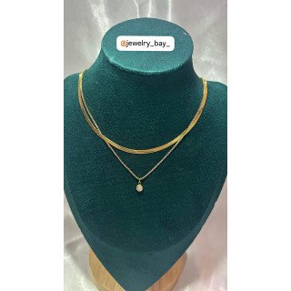 Luna Layered Crystal Necklace